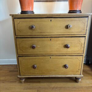 Original Painted English Chest of Drawers c1850-90