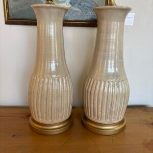 CAN BE ORDERED:  #318 CW Pair of Charlie West Pottery Lamps