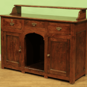 KN6-41 English Oak Dresser with kennel for dog