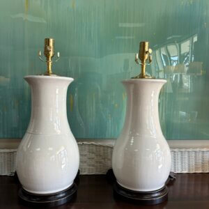 ON ORDER #333CW Pair of Charlie West Pottery Lamps