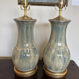 #332CW Pair of Charlie West Pottery Lamps