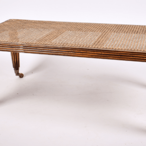 KN6-34. A 20th century French Louis XVI style cane top coffee table