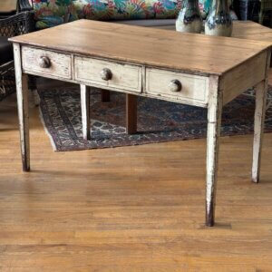 KN6-51 Original painted Regency pine console, 19th C