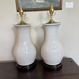 ON HOLD CW404 Pair of Charlie West Pottery Lamps
