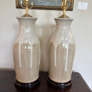 CW407 Pair of Charlie West Pottery Lamps