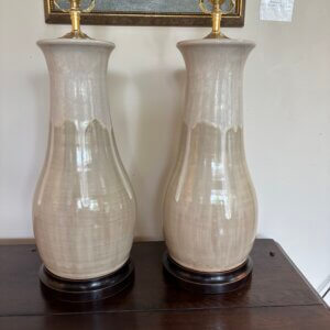 ON HOLD CW408 Pair of Charlie West Pottery Lamps